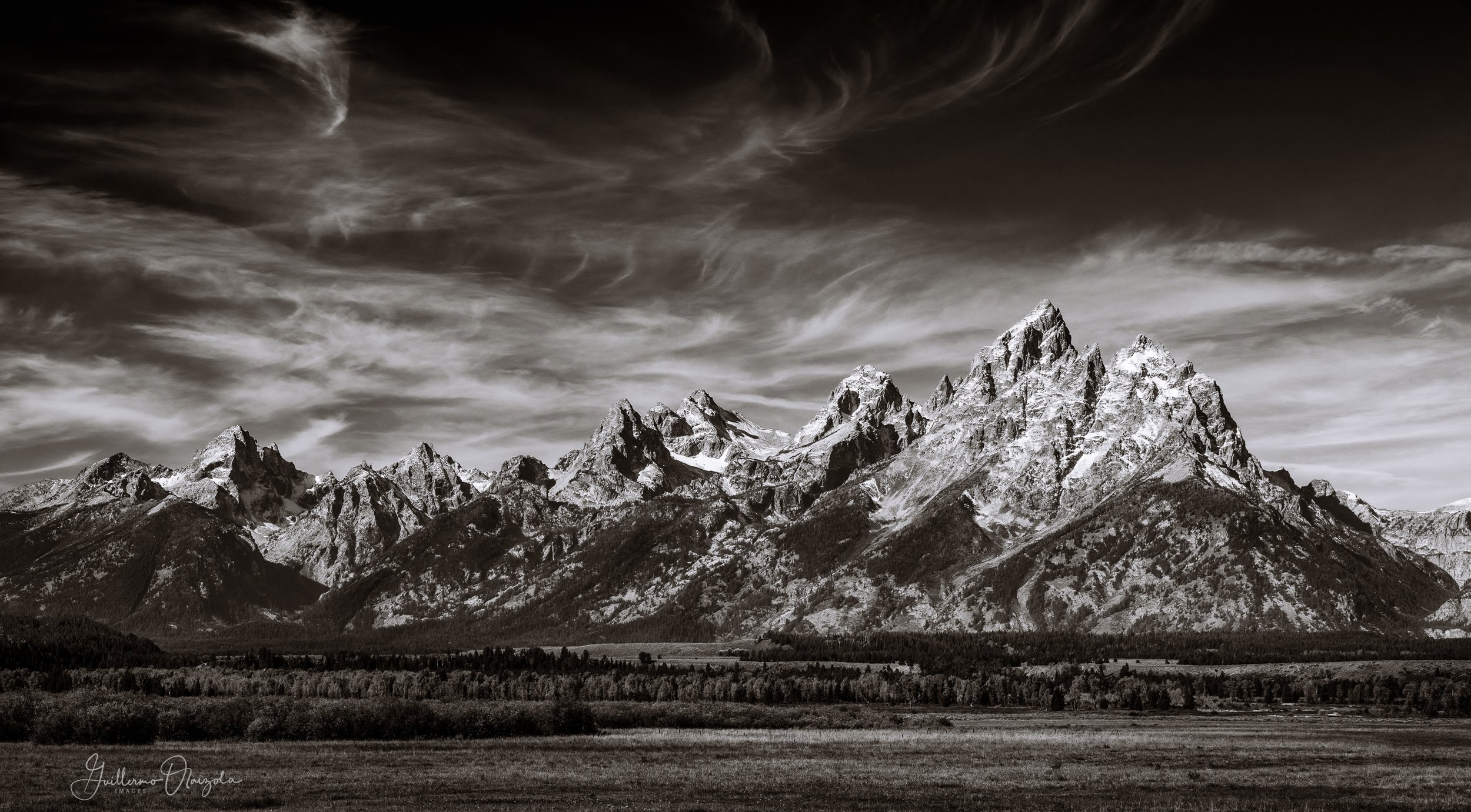 The Tetons Mountain Range