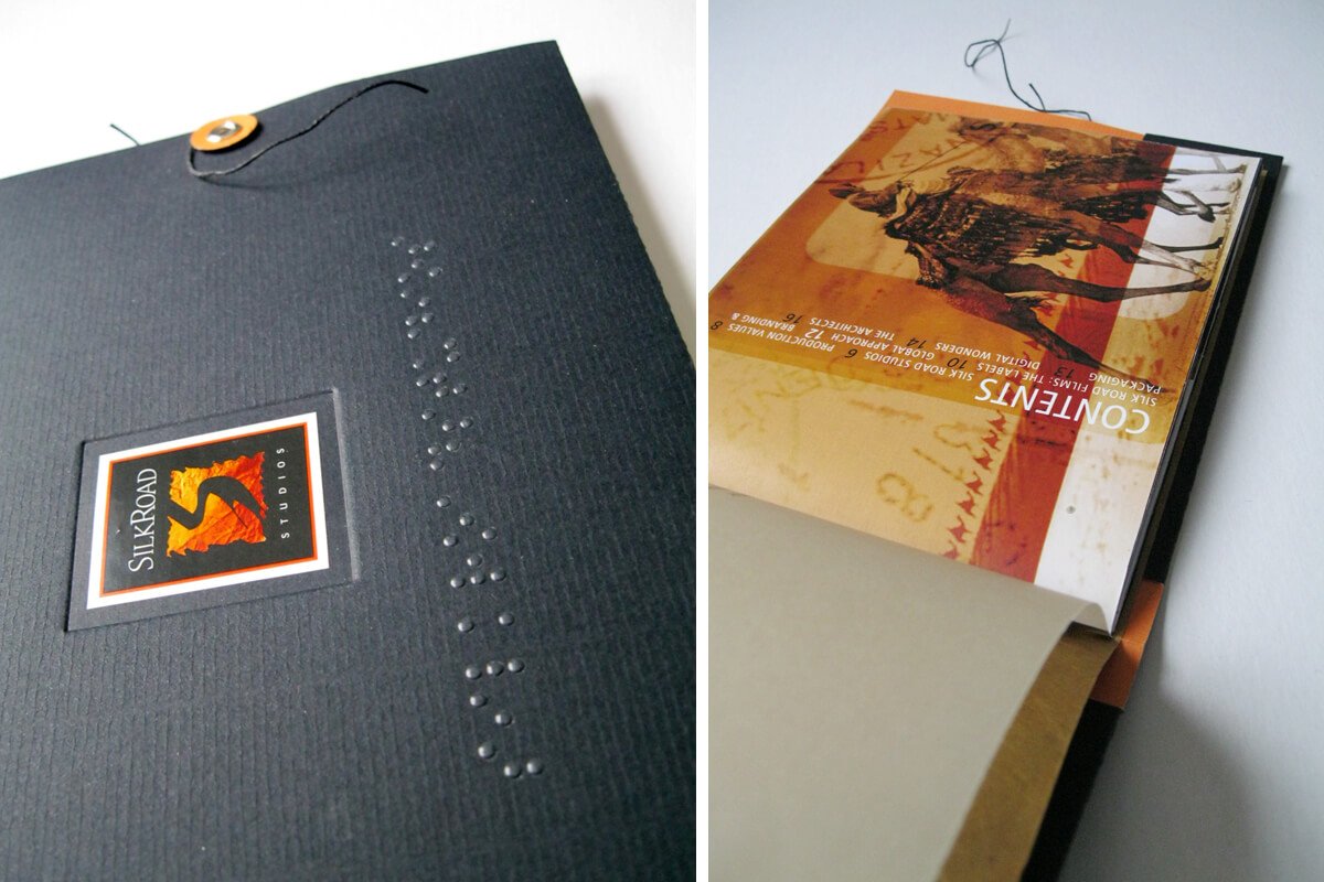 Company booklet prototype, Silk Road Studios