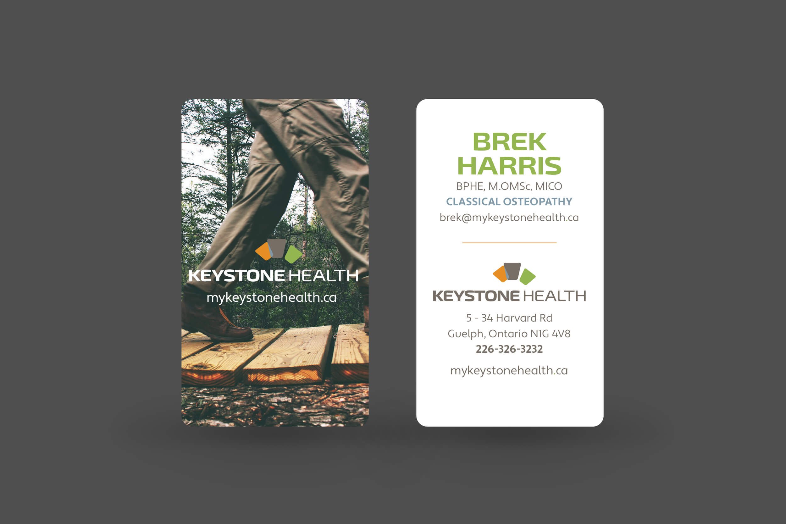 Business card. How we branded Keystone Health  ›