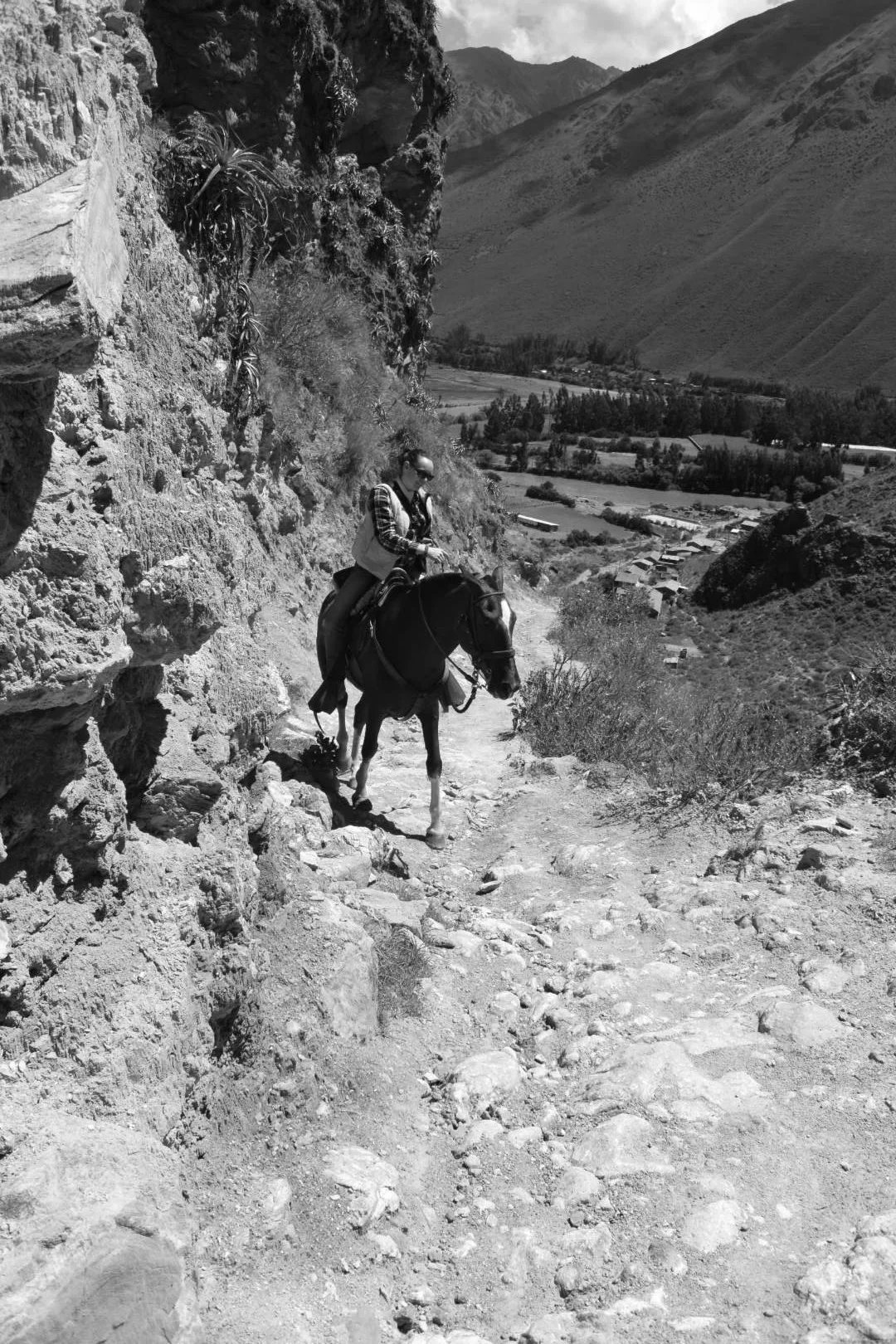 Ellen riding “Pilgrim” Sacred Valley Peru 2016