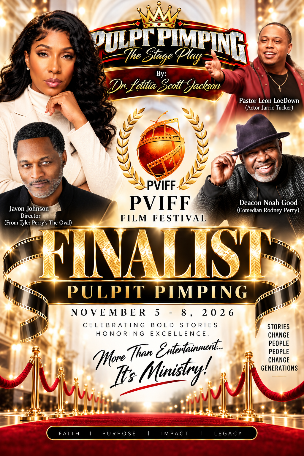 Dr. Letitia Scott Jackson’s Pulpit Pimping Named Finalist at the 2026 Peachtree Village International Film Festival