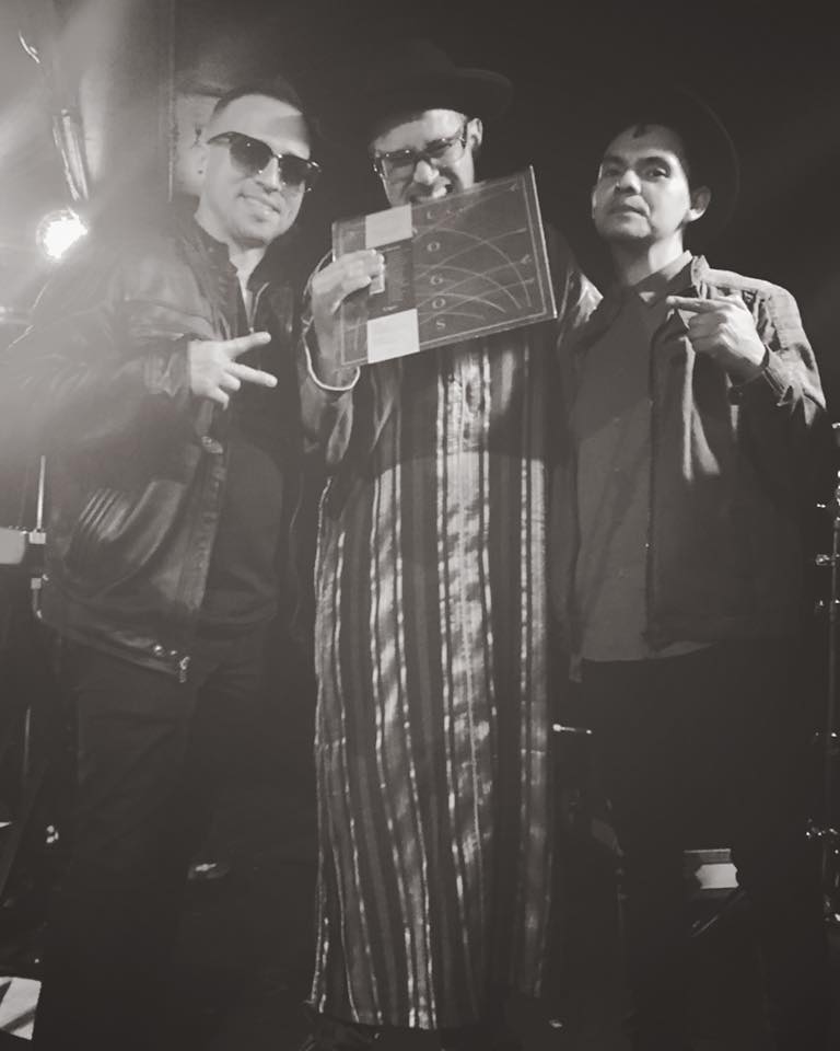 L-R: Pete "Maestro" Vale, Martín Perna, Alex Chavez