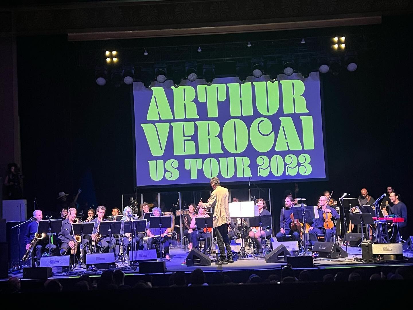 A rare night out to see the master Arthur Verocai and orchestra in Berkeley. Thanks to @jazz_is_dead and all the musicians and crew for pulling this off.