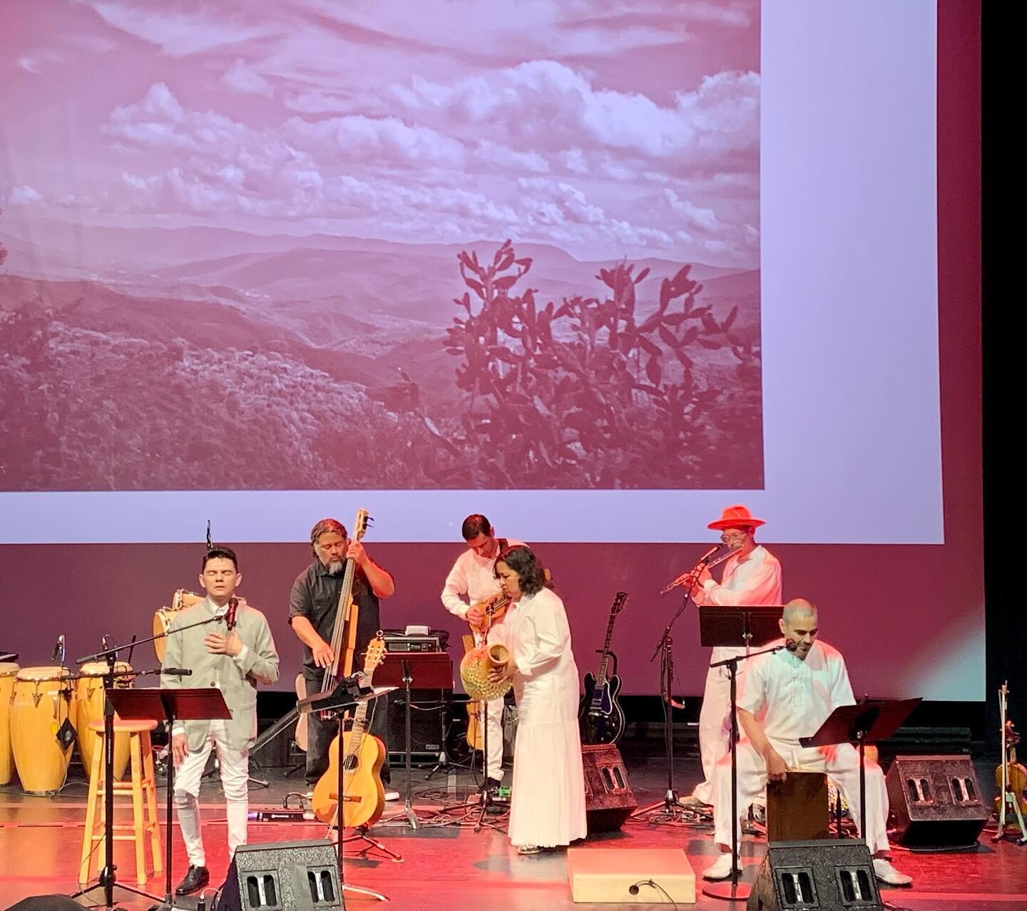 A moment from the sublime performance of @___caminante___ &lsquo;s &ldquo;Sonorous Present&rdquo; last night at @gettymuseum Los Angeles