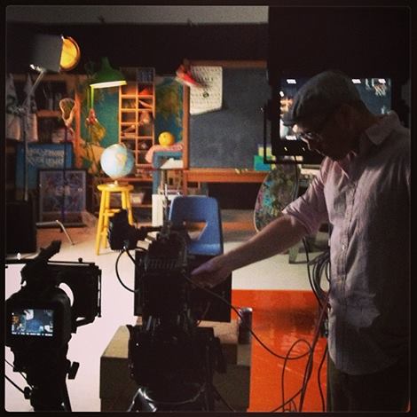 Setting up the shot