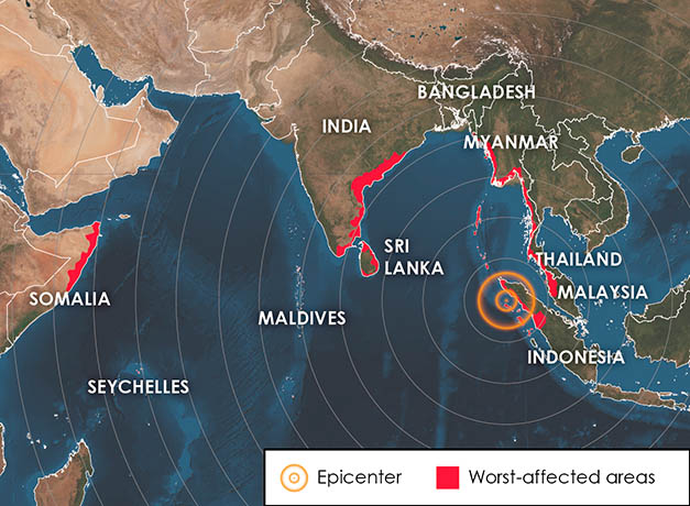 2004 Tsunami Damage Extent