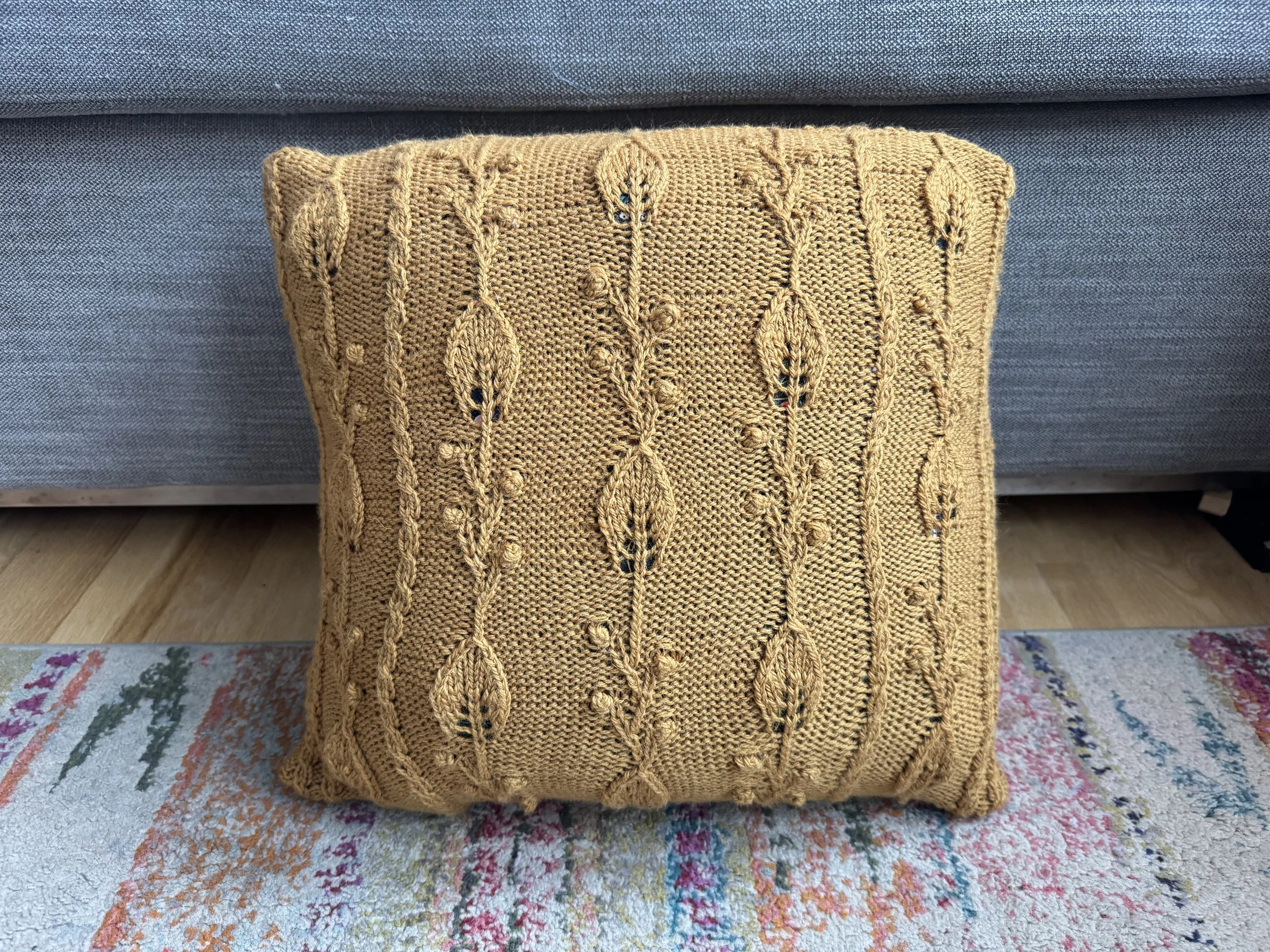 Wheat and Berry Pillow