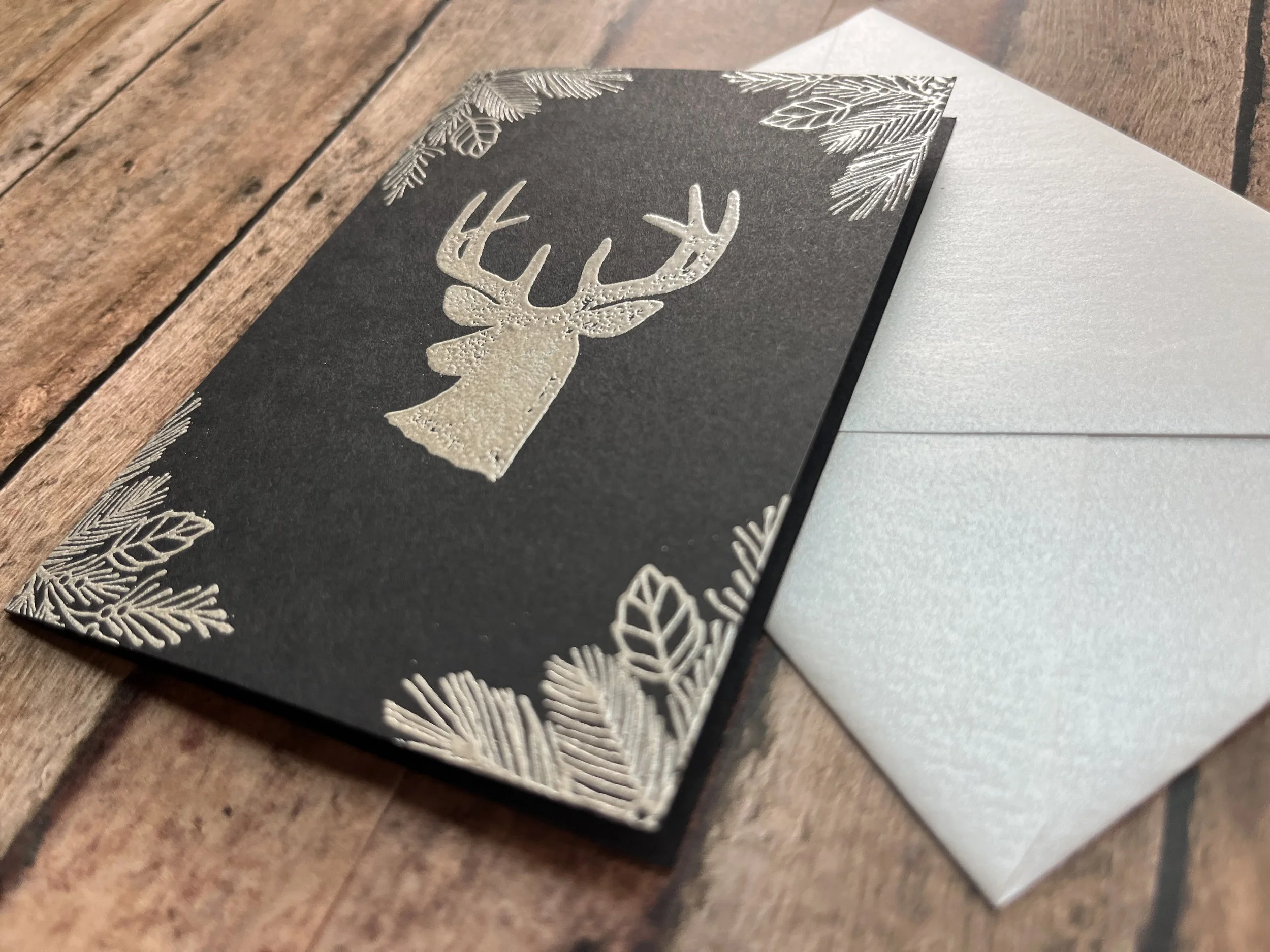 noble reindeer card - shimmer platinum on black - 4.jpg