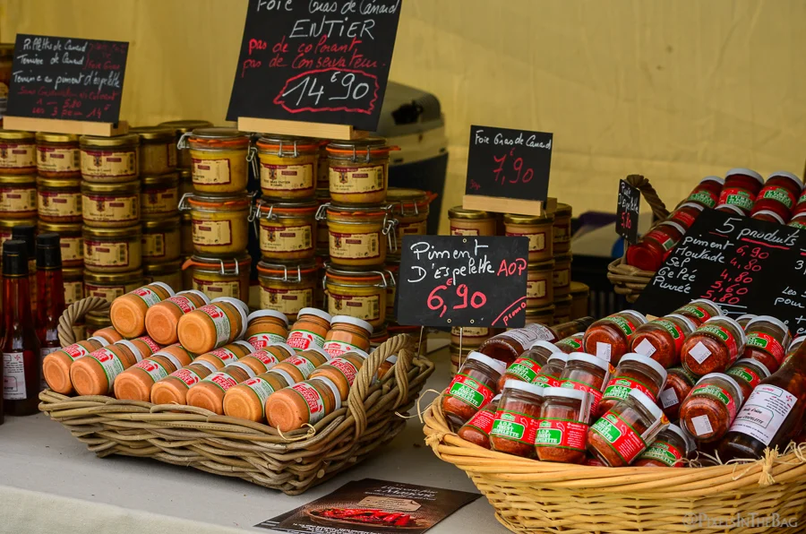 Organic food at the garden fair.