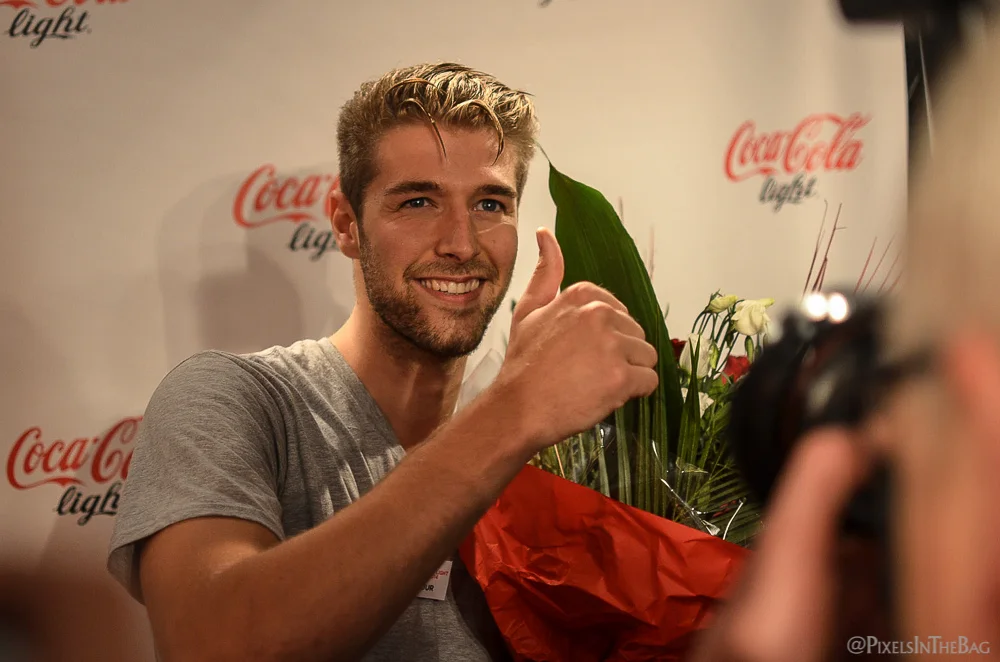 Tuur Roels, gagnant du Coca-Cola Light Man 2014 in Belgium.