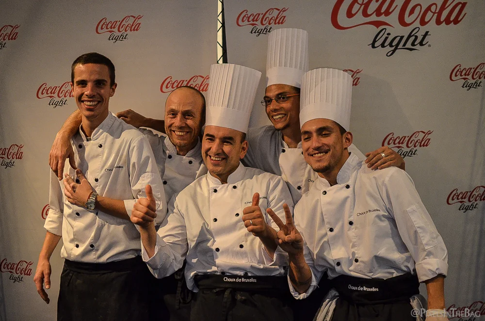 Les chefs souriants.