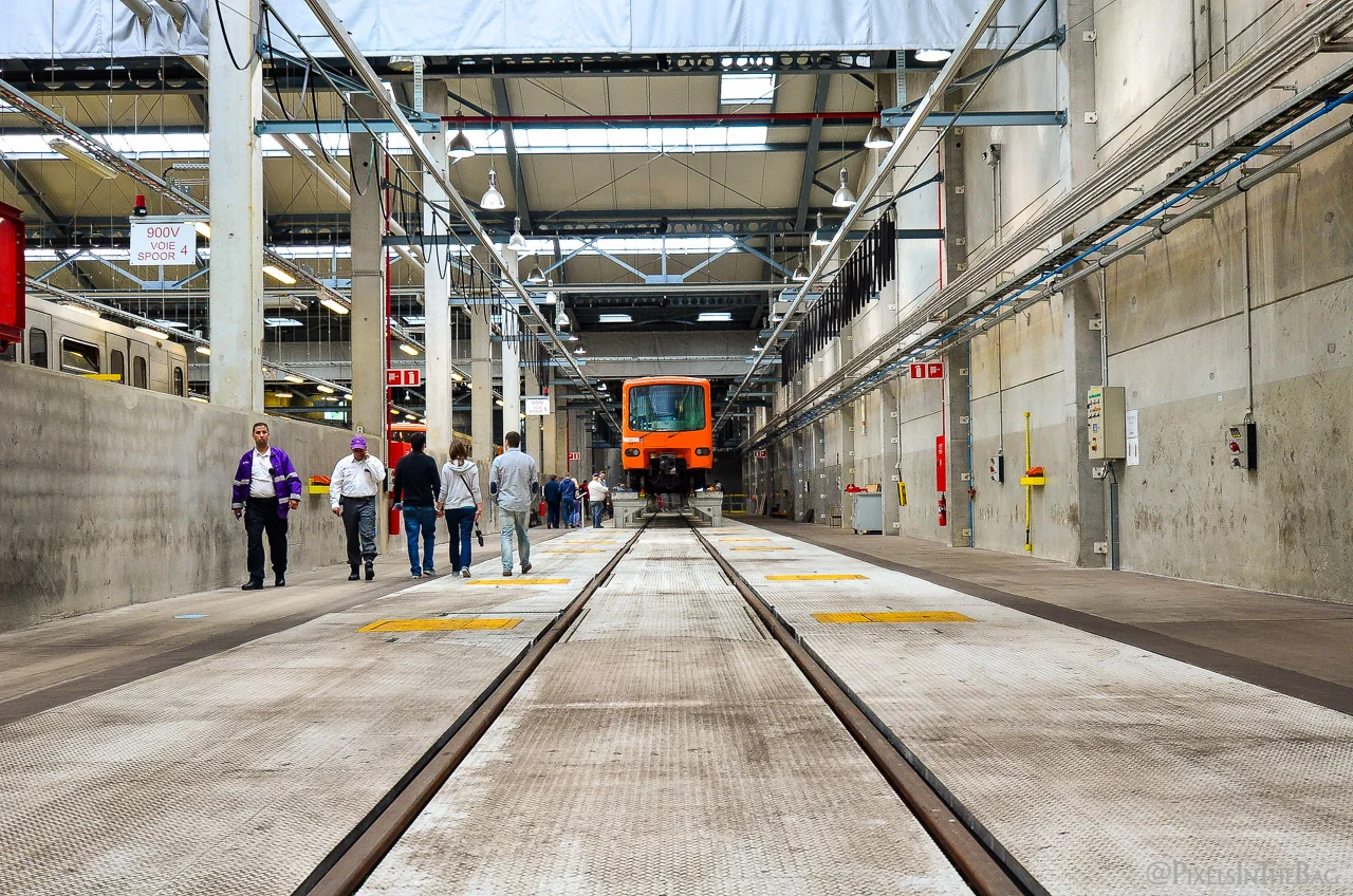 Le métro de la STIB en maintenance.