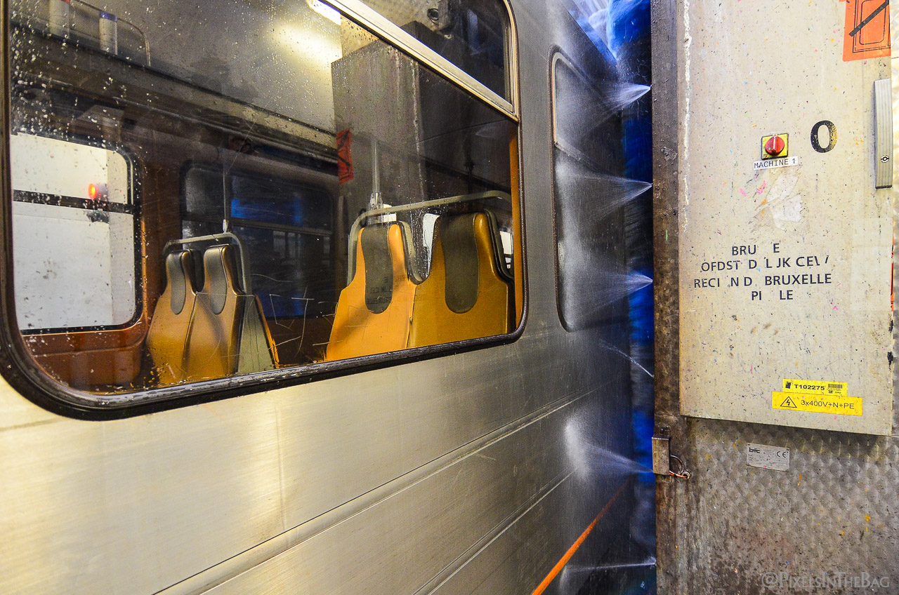 Lavage de métro.