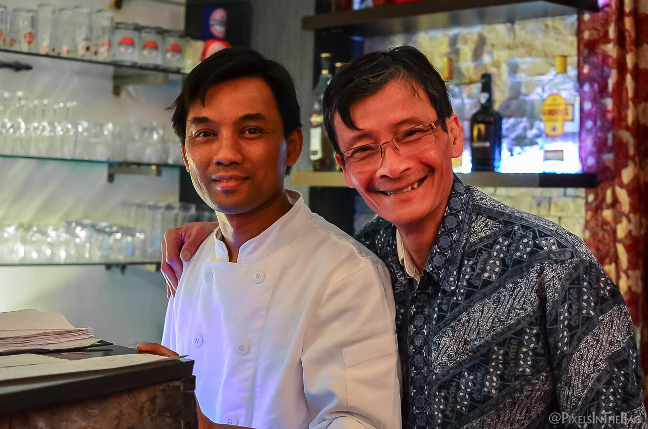 Le patron de Garuda et son fils.