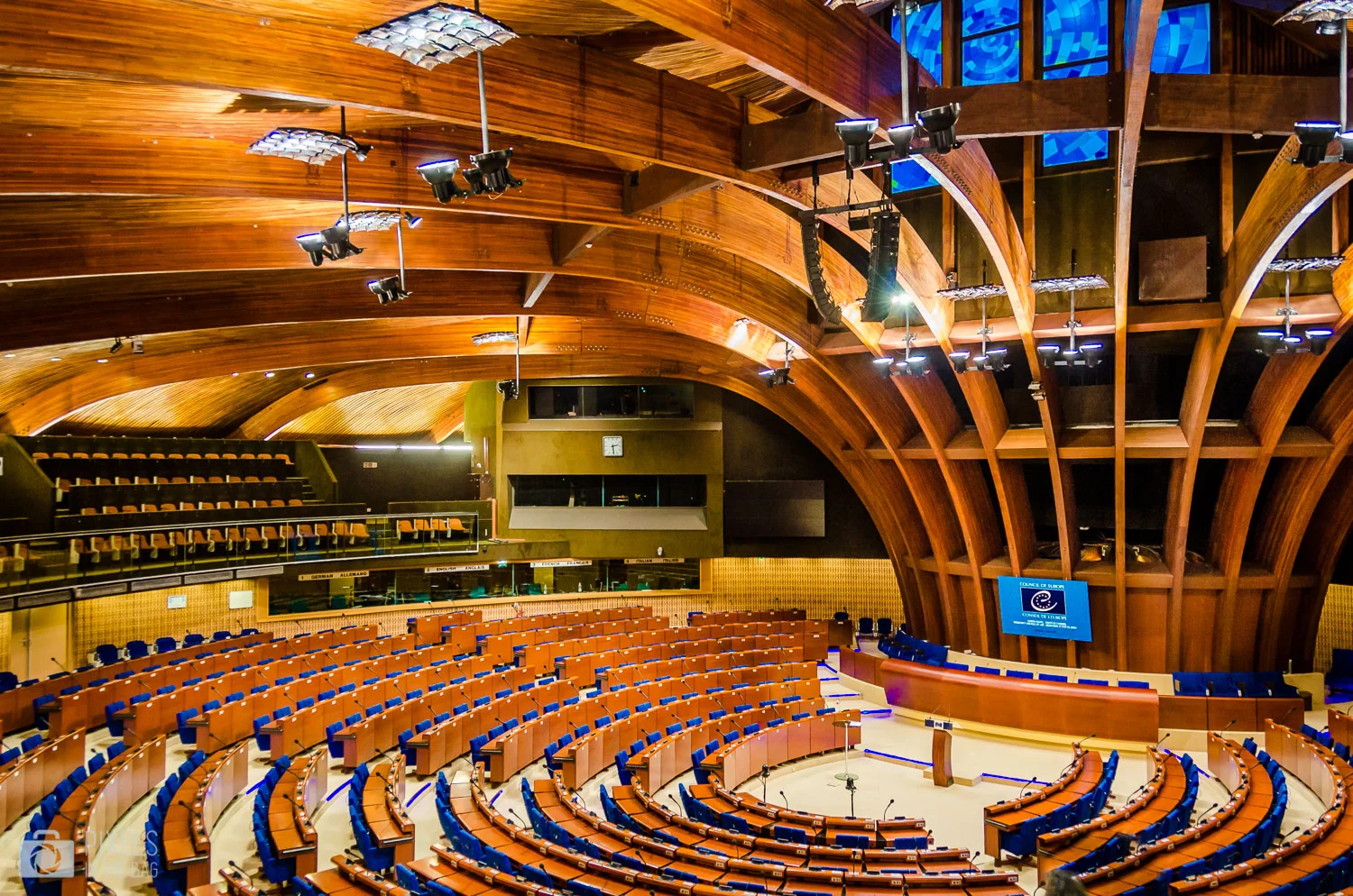 Hémicycle du Palais de l'Europe.