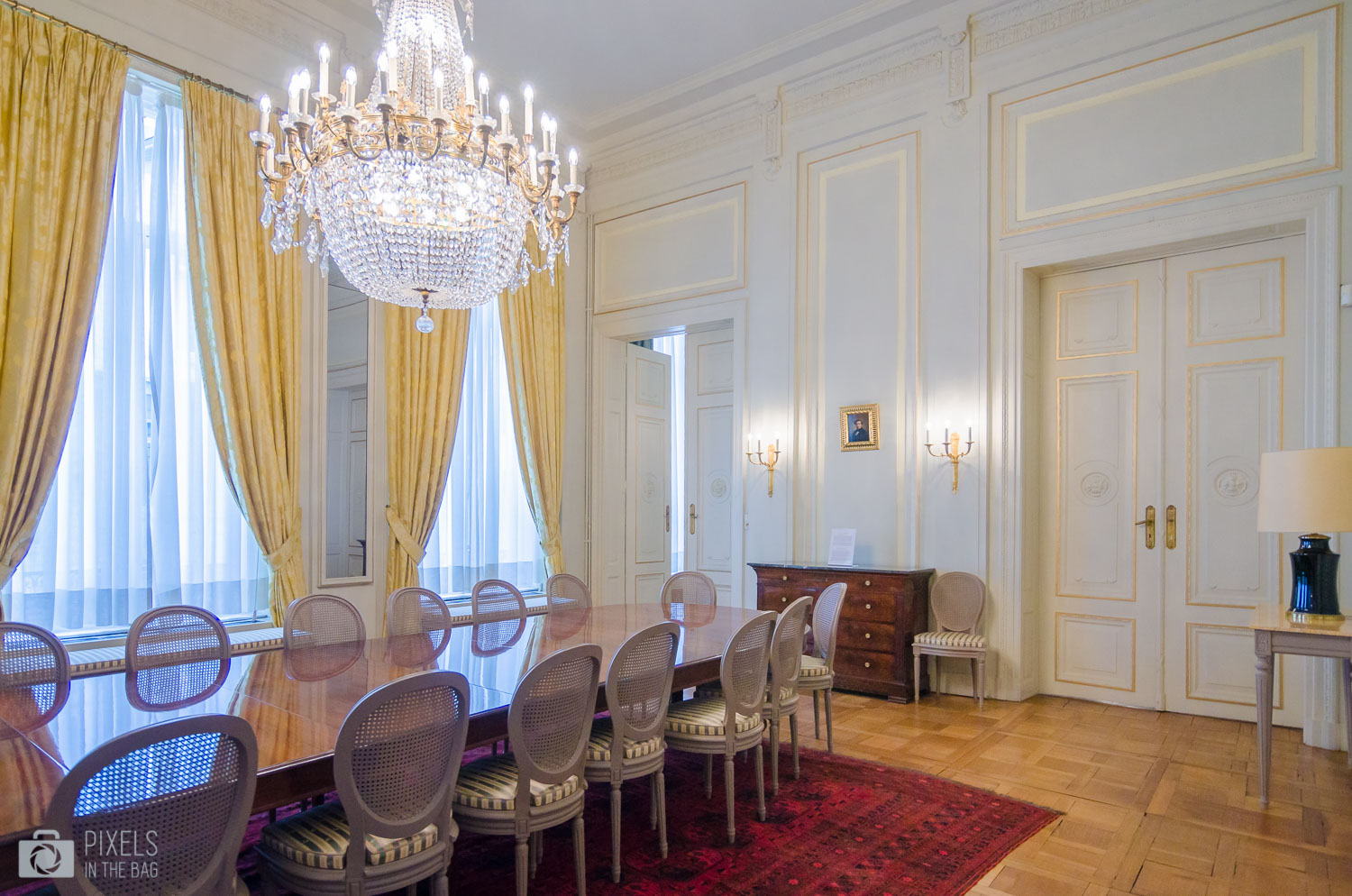 La salle à manger de l’ancien hôtel de Limminghe. 