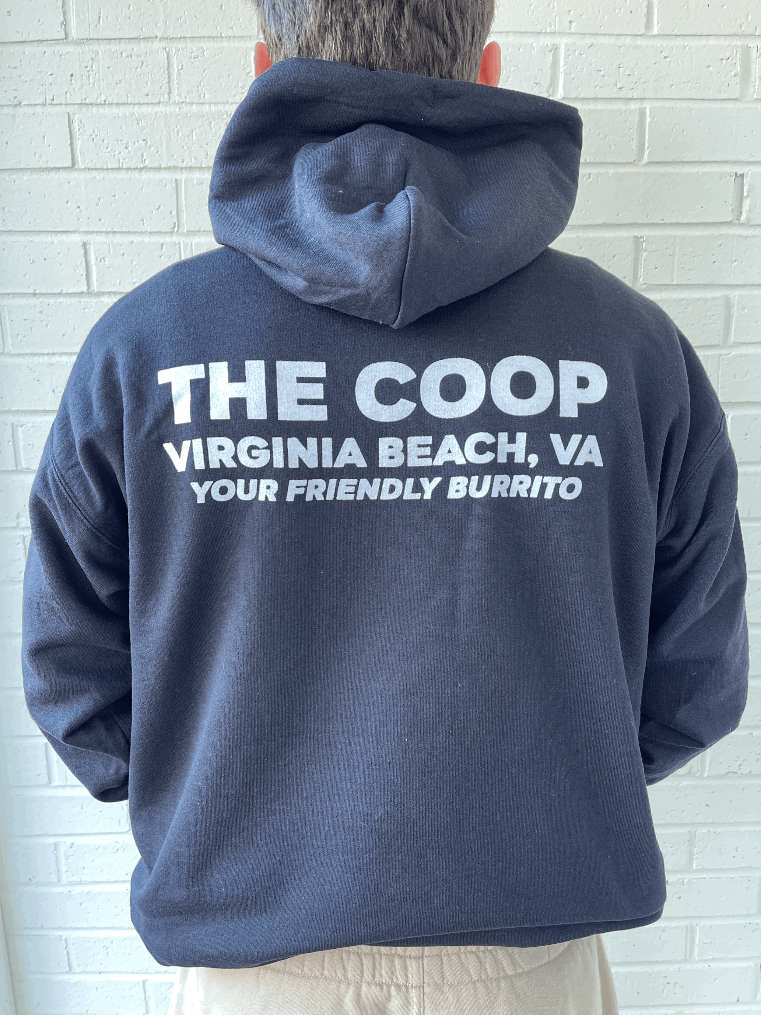 Hoodie - BLACK EcoSmart Hanes Cotton