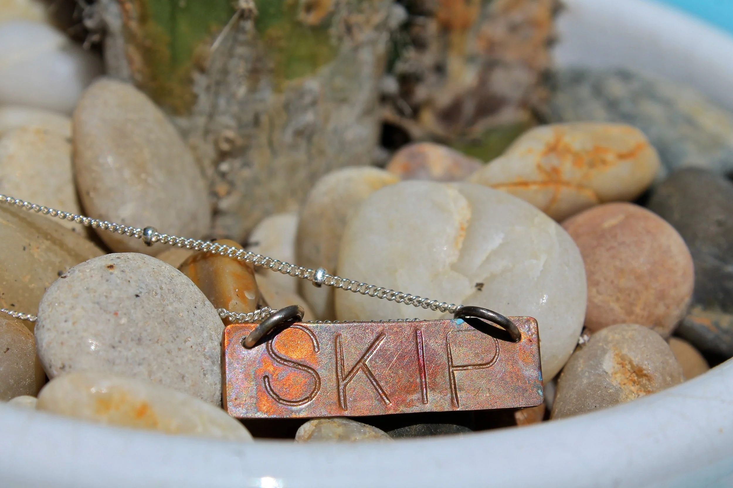 Custom Copper Plate Necklace
