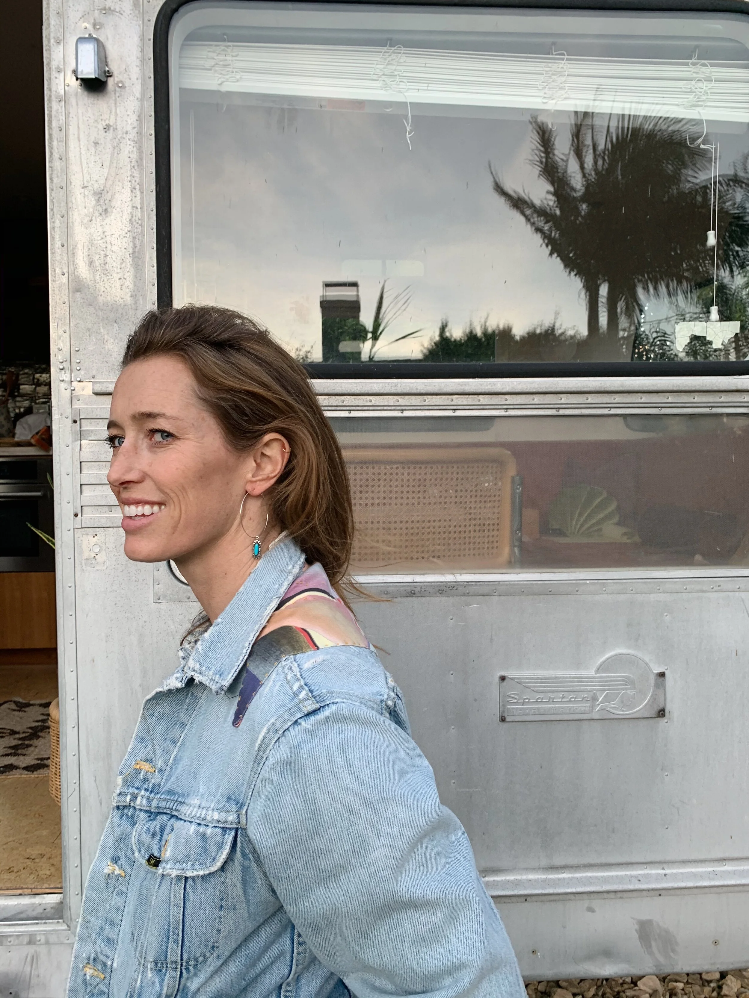 Vintage Turquoise Charm Hoop Earrings.