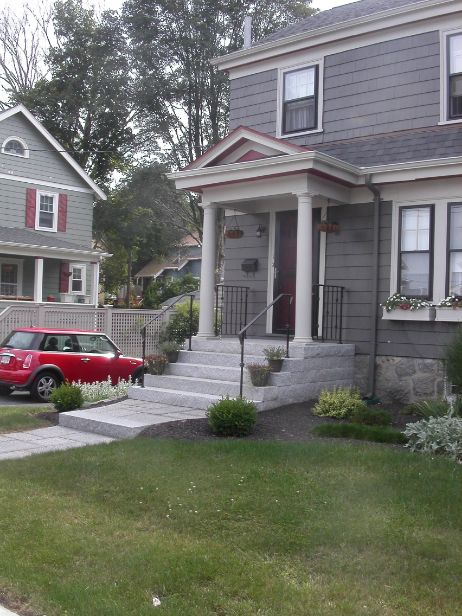 Granite front steps