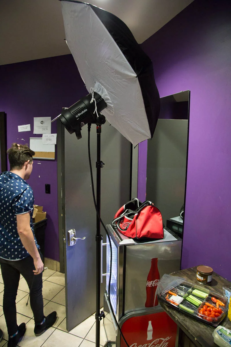 Cameron of Weathers graciously being kicked out of the space for the photo.