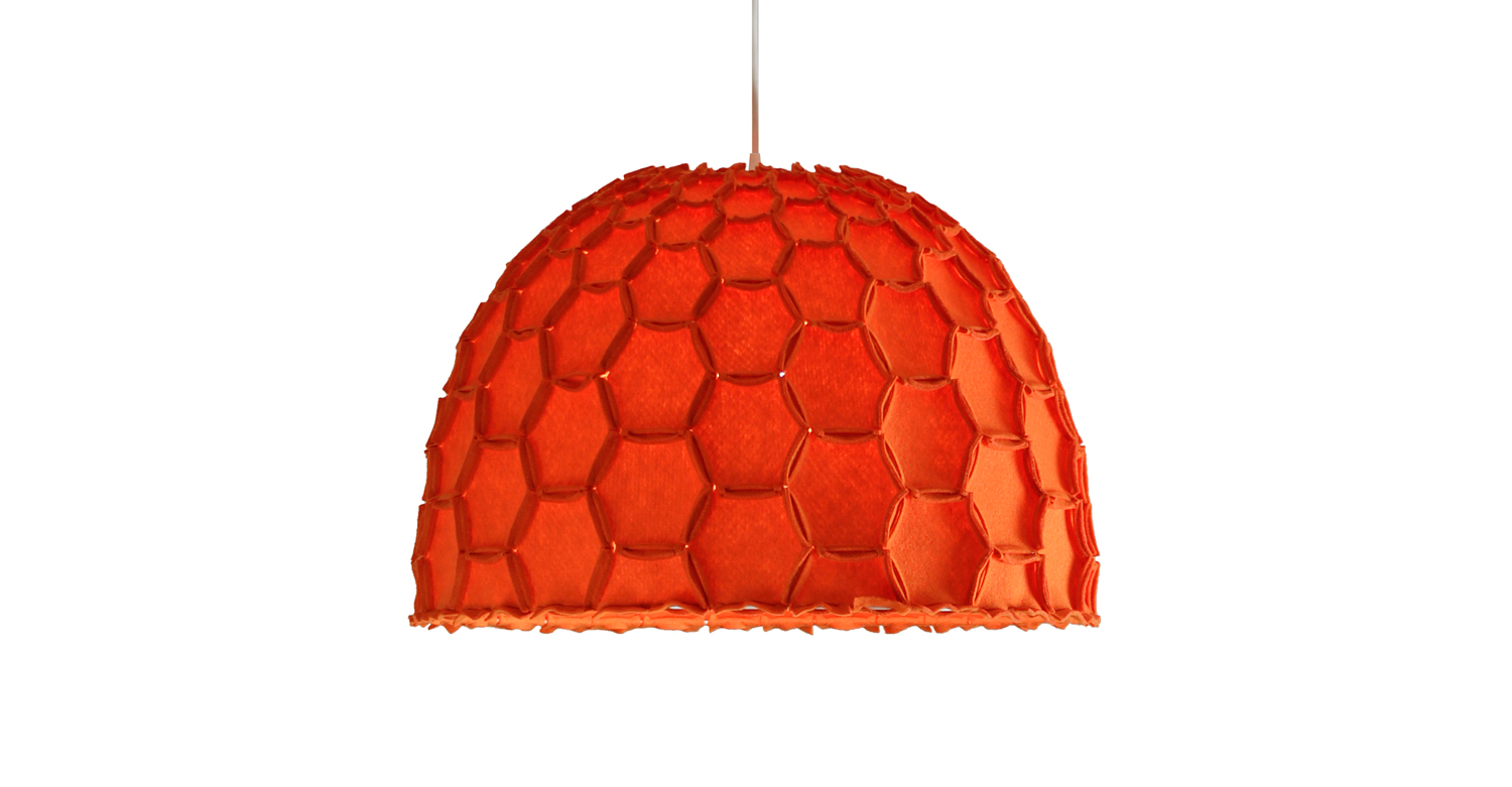 Nectar large half lampshade orange whiteBG - Designer Designtree.jpg