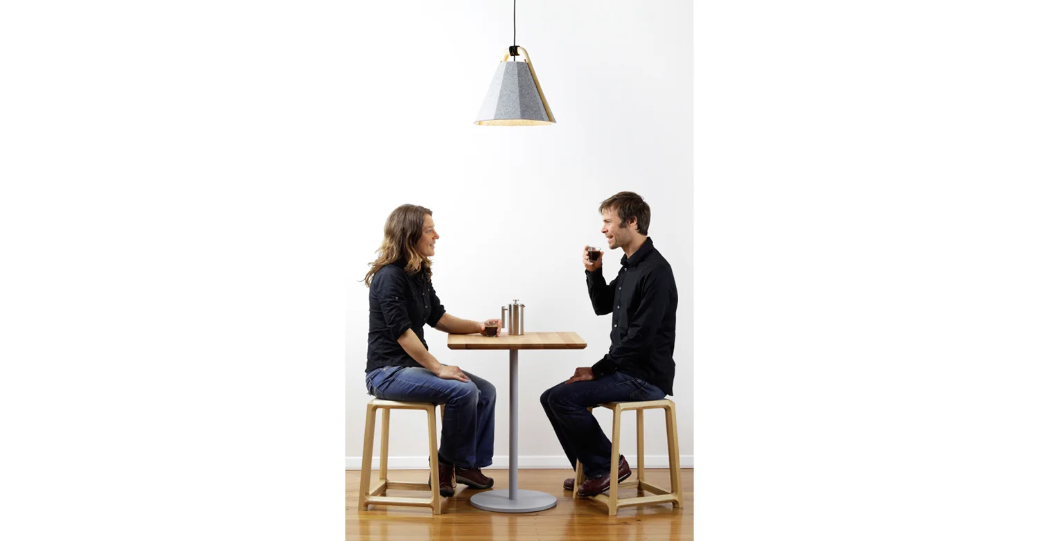 Frankie pendant & Chamfer stool short insitu 03 - Designer Designtree.jpg