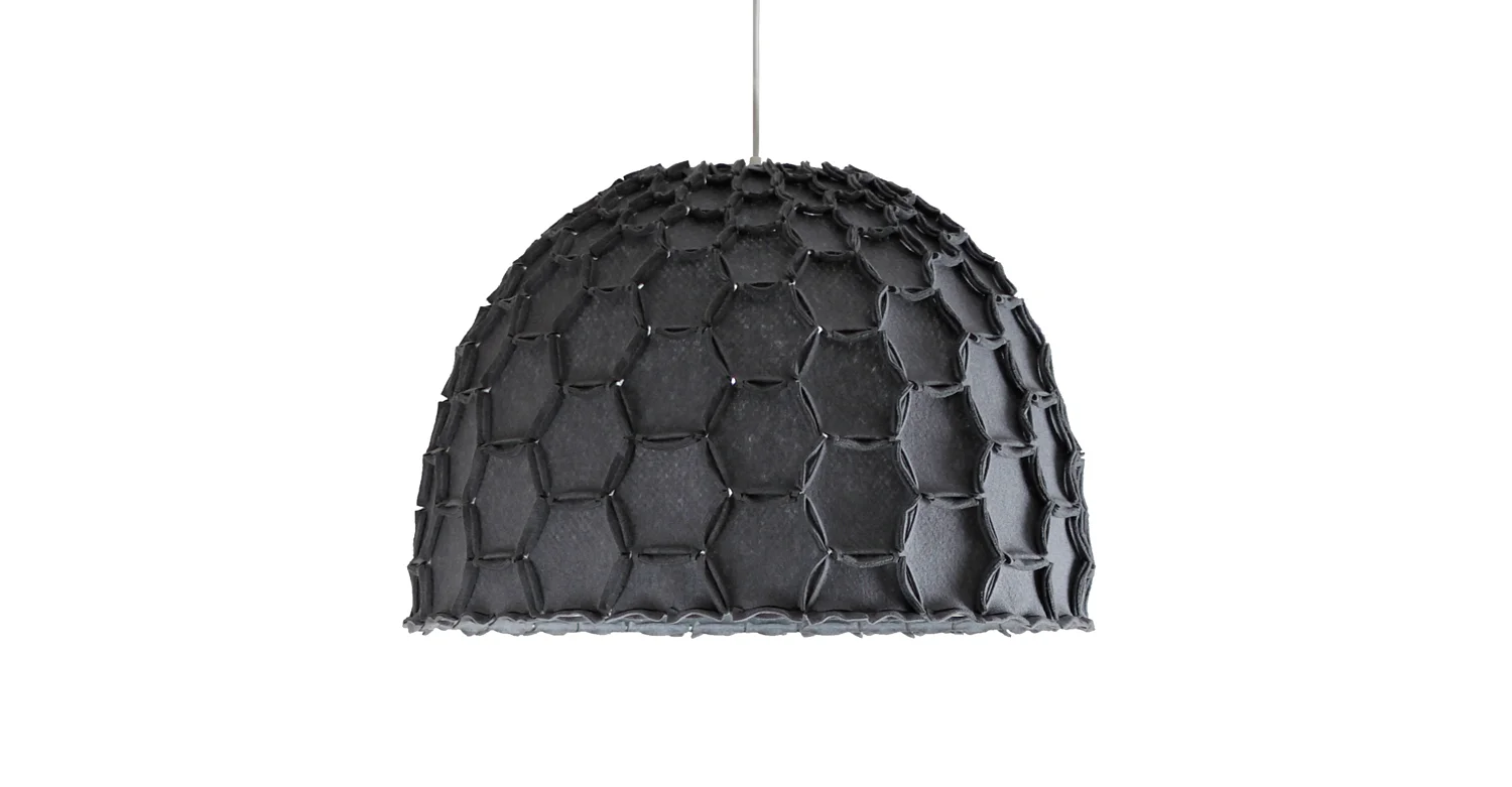 Nectar large half lampshade dark grey whiteBG - Designer Designtree.jpg