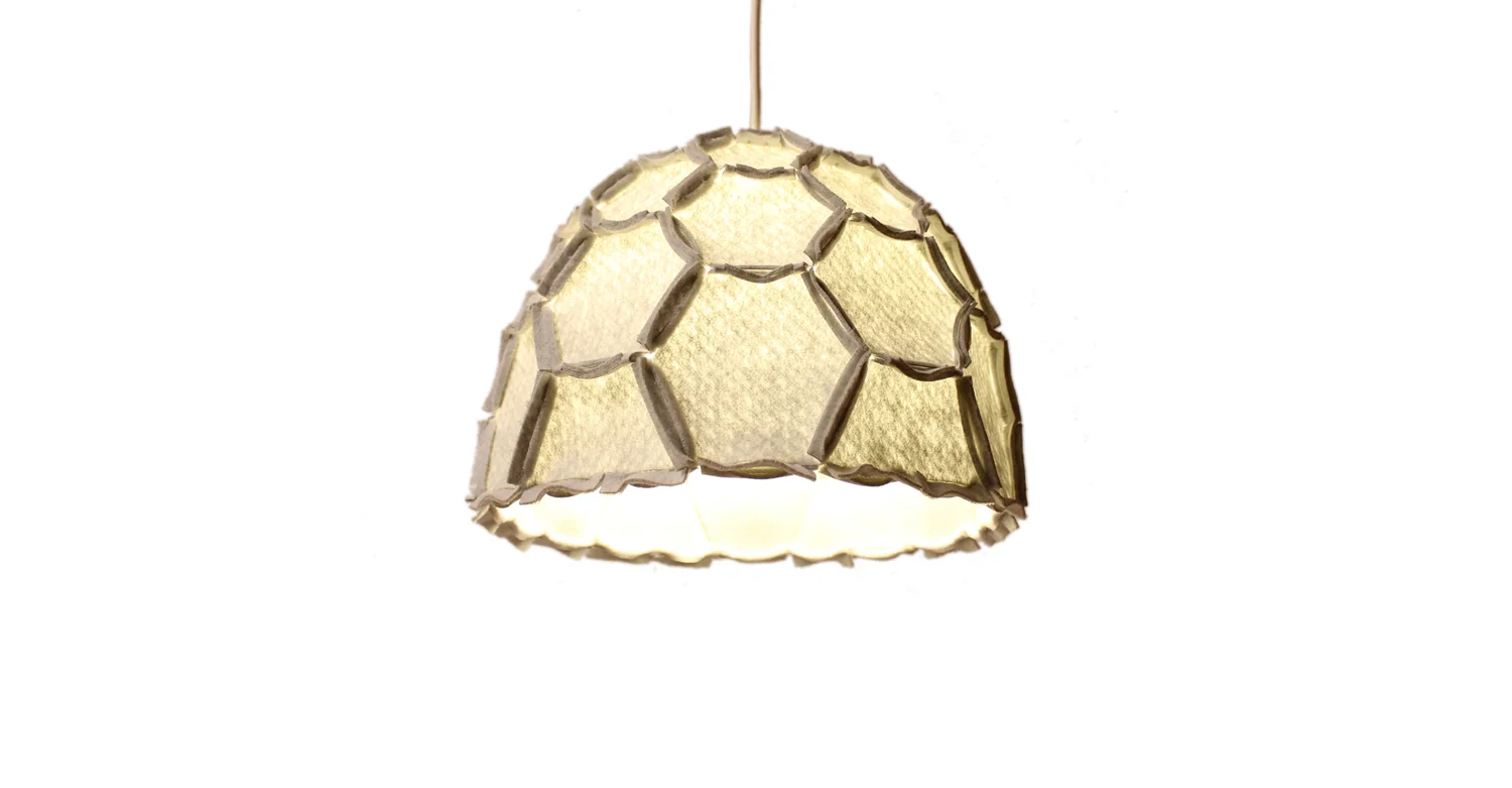 Nectar lampshade Half light grey - Designer Rebecca Asquith.jpg