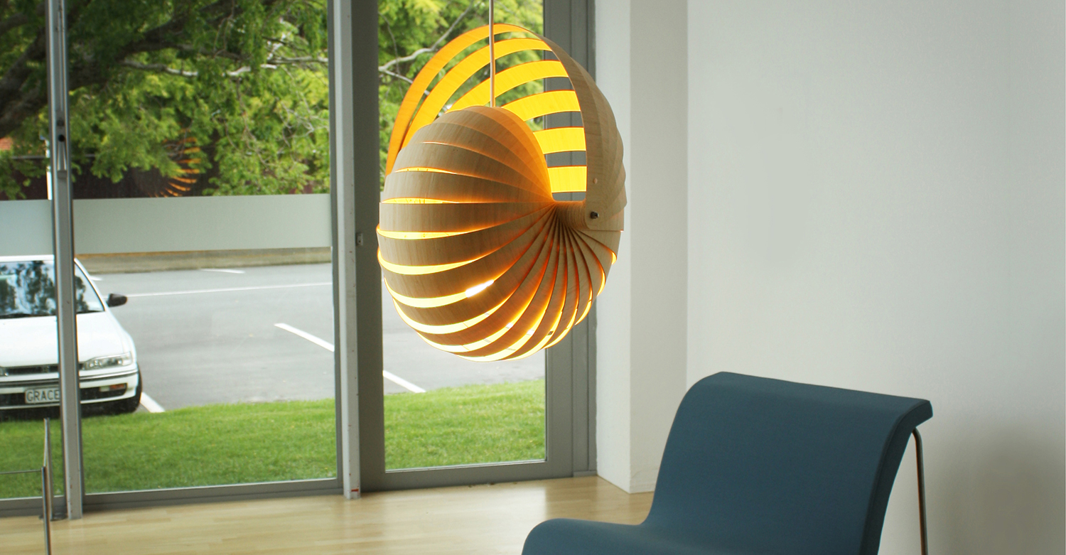 Nautilus lampshade insitu - Designer Rebecca Asquith.jpg