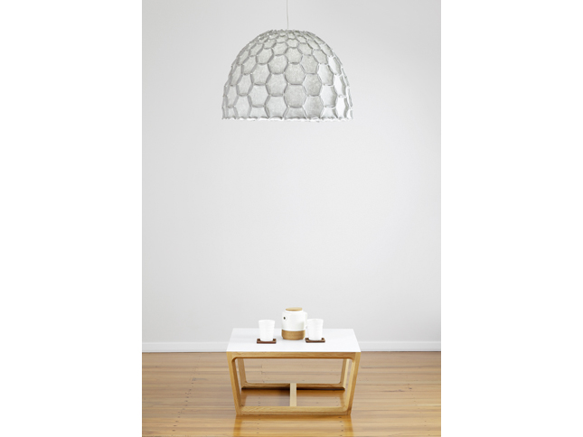 Nectar large half lampshade light grey with chamfer coffee table - Designer Designtree.jpg