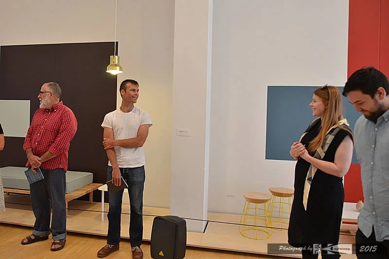 Artists Talk at the Dowse Modern Revivals exhibition on Sunday: Left to right:  Duncan Sargent , Tim  (Designtree) , Emma and Nigel  (Well Groomed Fox) .  Image by  Éva Kaprinay   