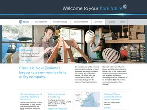 Chorus Launch   New lines company Chorus are rebranding and launching a new website.  They asked to photograph Rebecca and I in the Designtree workshop as &lsquo;a genuine working kiwi business&rsquo;.  The image will be featured on their website and promotional brochures