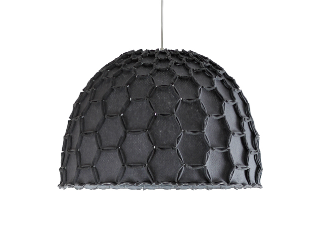 Nectar large half lampshade dark grey whiteBG - Designer Designtree.jpg