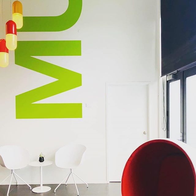 Thanks to Kate at The Room interiors for these images of the colour Popping Pil Pendant in their recent fitout for Audiology Touring and Pato Entertainment.