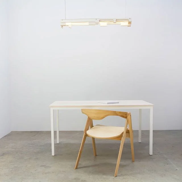 The Stack Light, made for @rekindle_nz from kitchen plywood CNC waste.