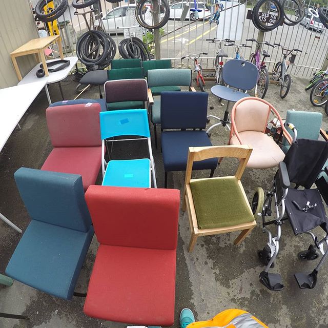 These old chairs at dump shop were the inspiration and starting point for another of Designtree's outcomes from the Resource Rise Again project where we designed a series of furniture pieces using waste materials.