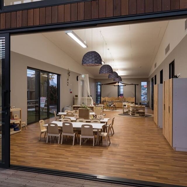 Designtree's #Nectar #Lamp in Blush for Orchard Park Childcare. Thanks HMMA architects and Waide Construction for the images and the great work. For more photos check out: www.hmma.co.nz/projects/orchard-park-childcare