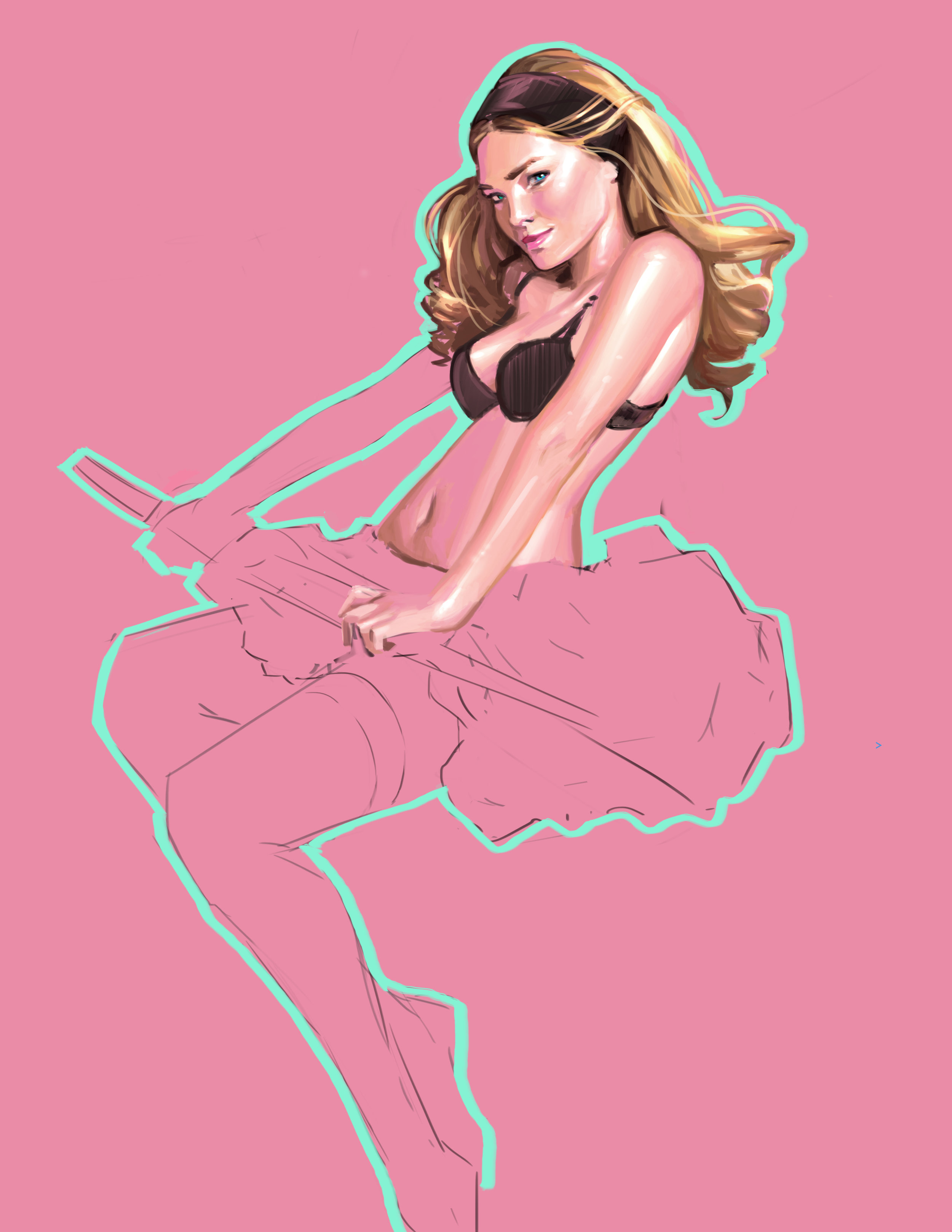 quick photoshop painting