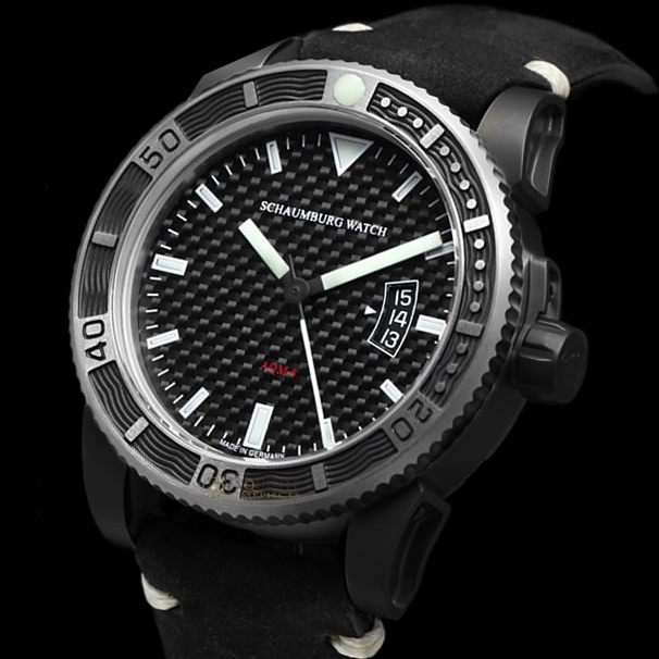 Schaumburg Watch AQM 4 Carbon PVD