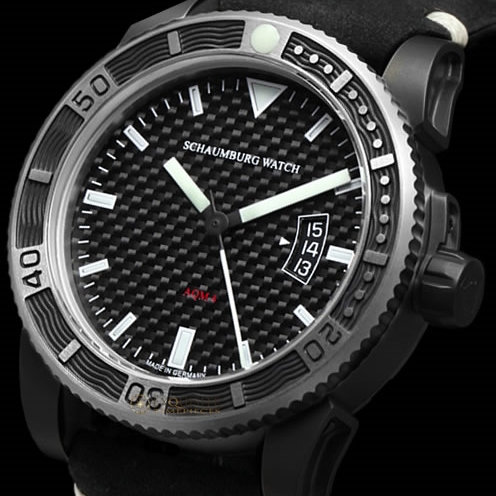 Schaumburg Watch AQM 4 Carbon PVD