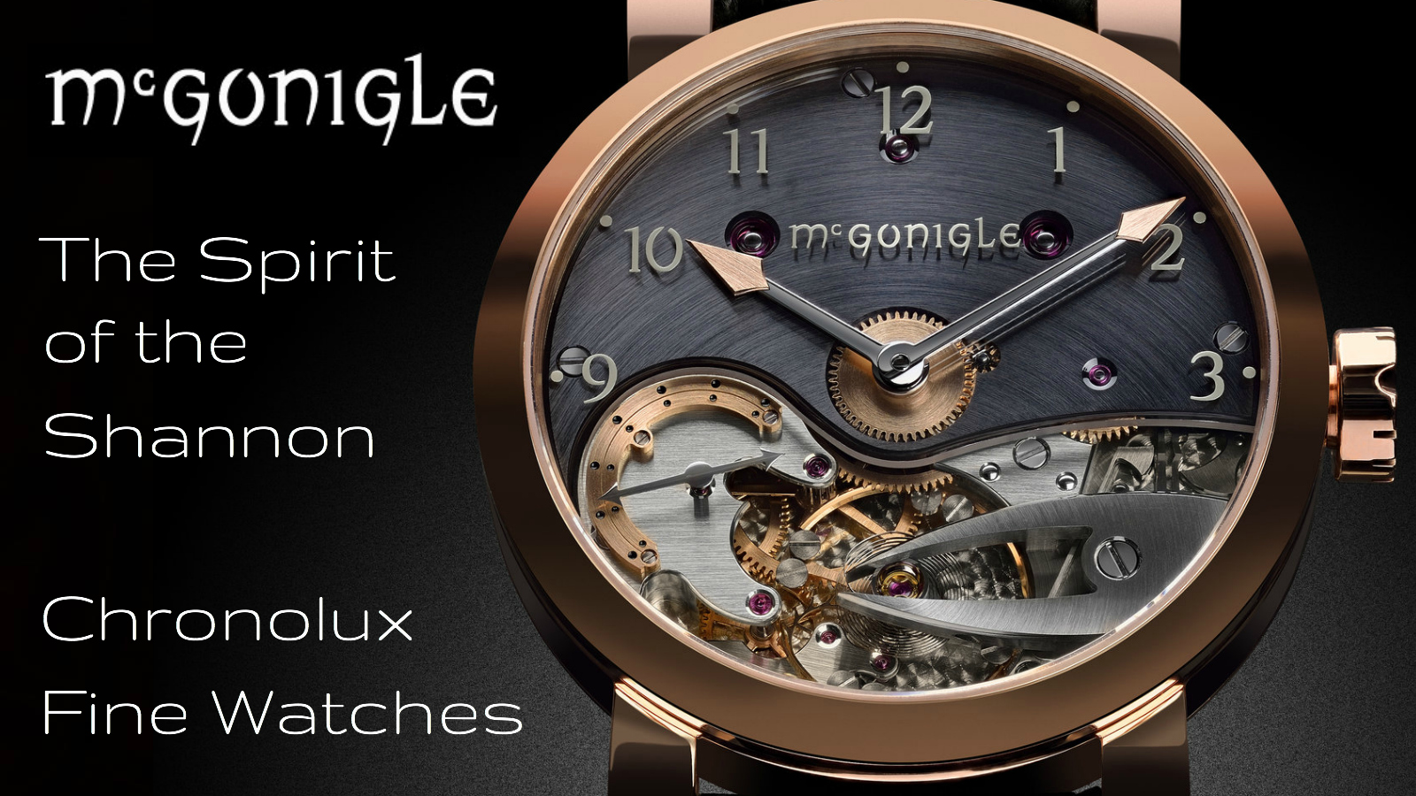 McGonigle watchmakers - Independent Watchmaking at Chronolux Fine Watches