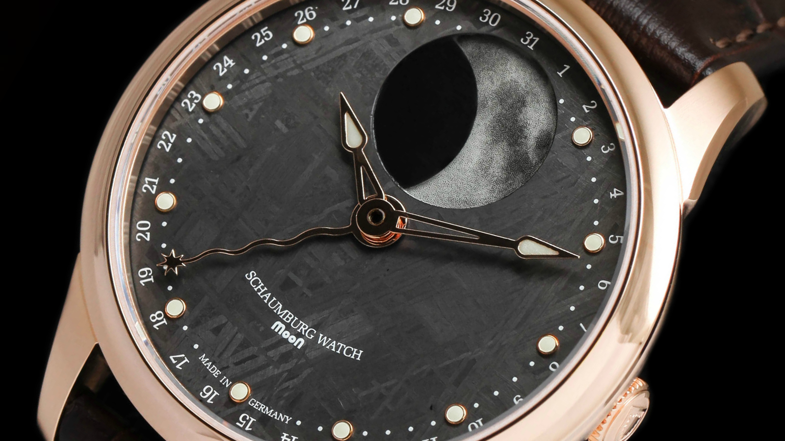 Schaumburg Watch Perpetual MooN Meteor 18Kt Rose Gold