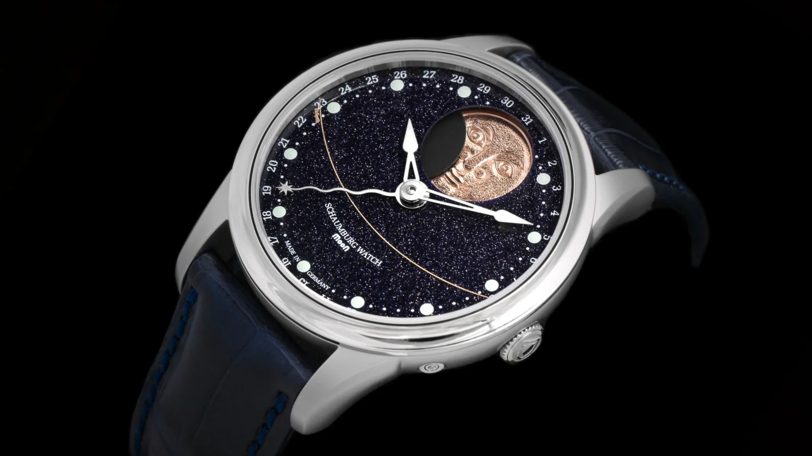 Schaumburg Watch Perpetual MooN Galaxy Handmade