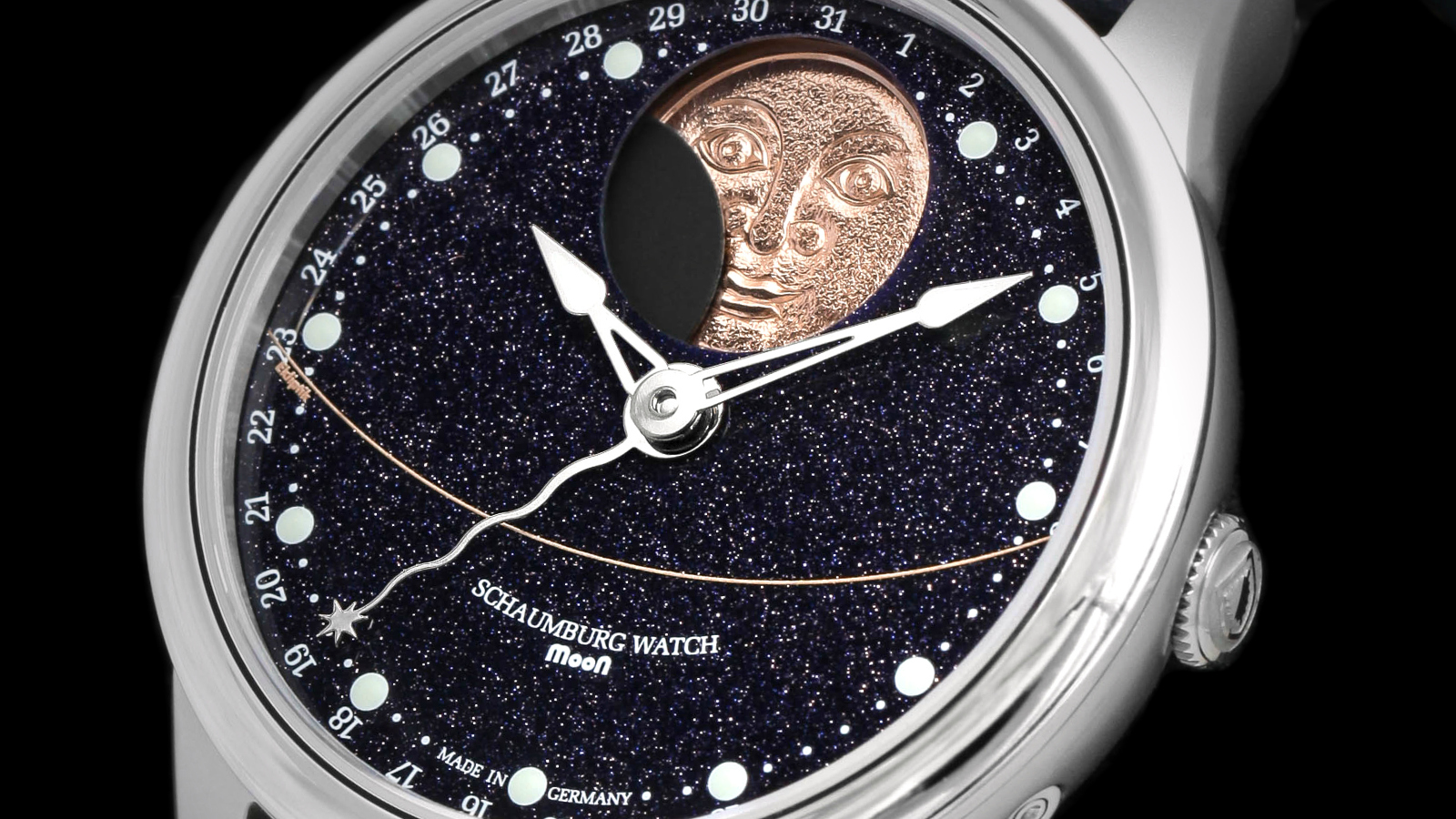 Schaumburg Watch Perpetual MooN Galaxy Handmade