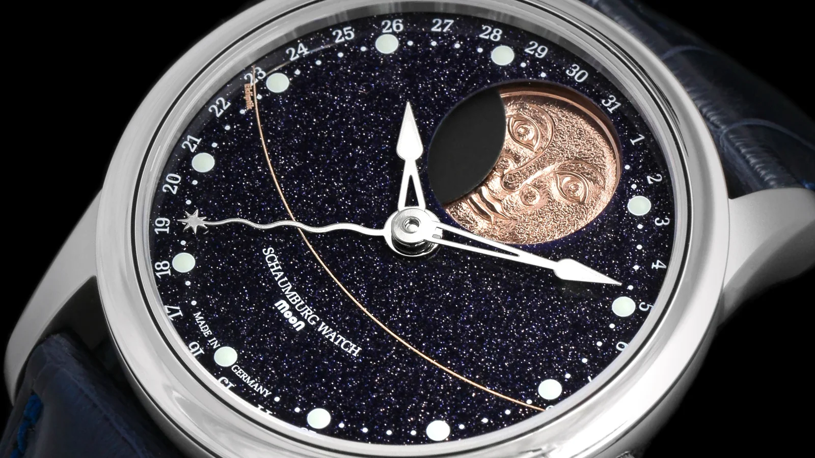 Schaumburg Watch Perpetual MooN Galaxy Handmade