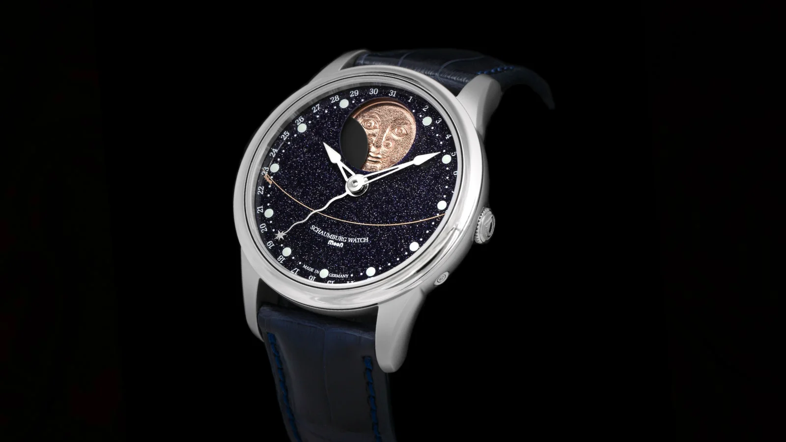 Schaumburg Watch Perpetual MooN Galaxy Handmade