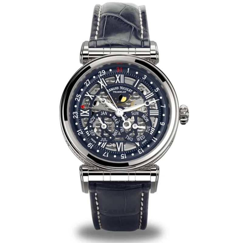 Armand Nicolet Arc Royal Complete Calendar A422AAA-AG-P974BU2