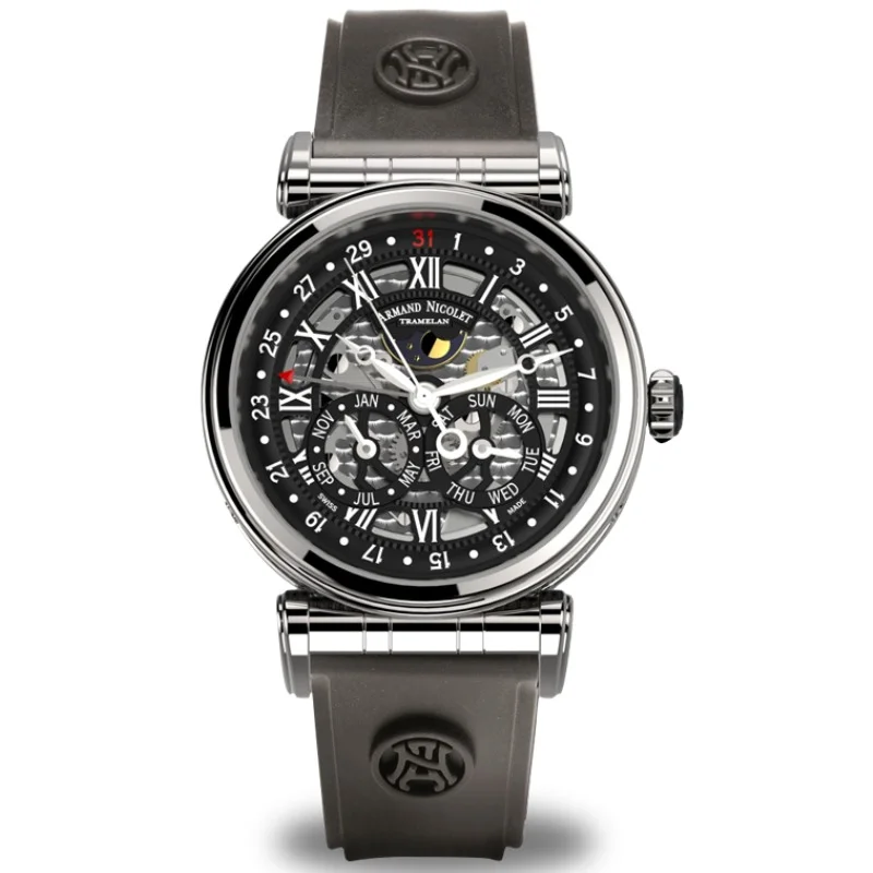 Armand Nicolet Arc Royal Complete Calendar A422ANA-NR-G9660