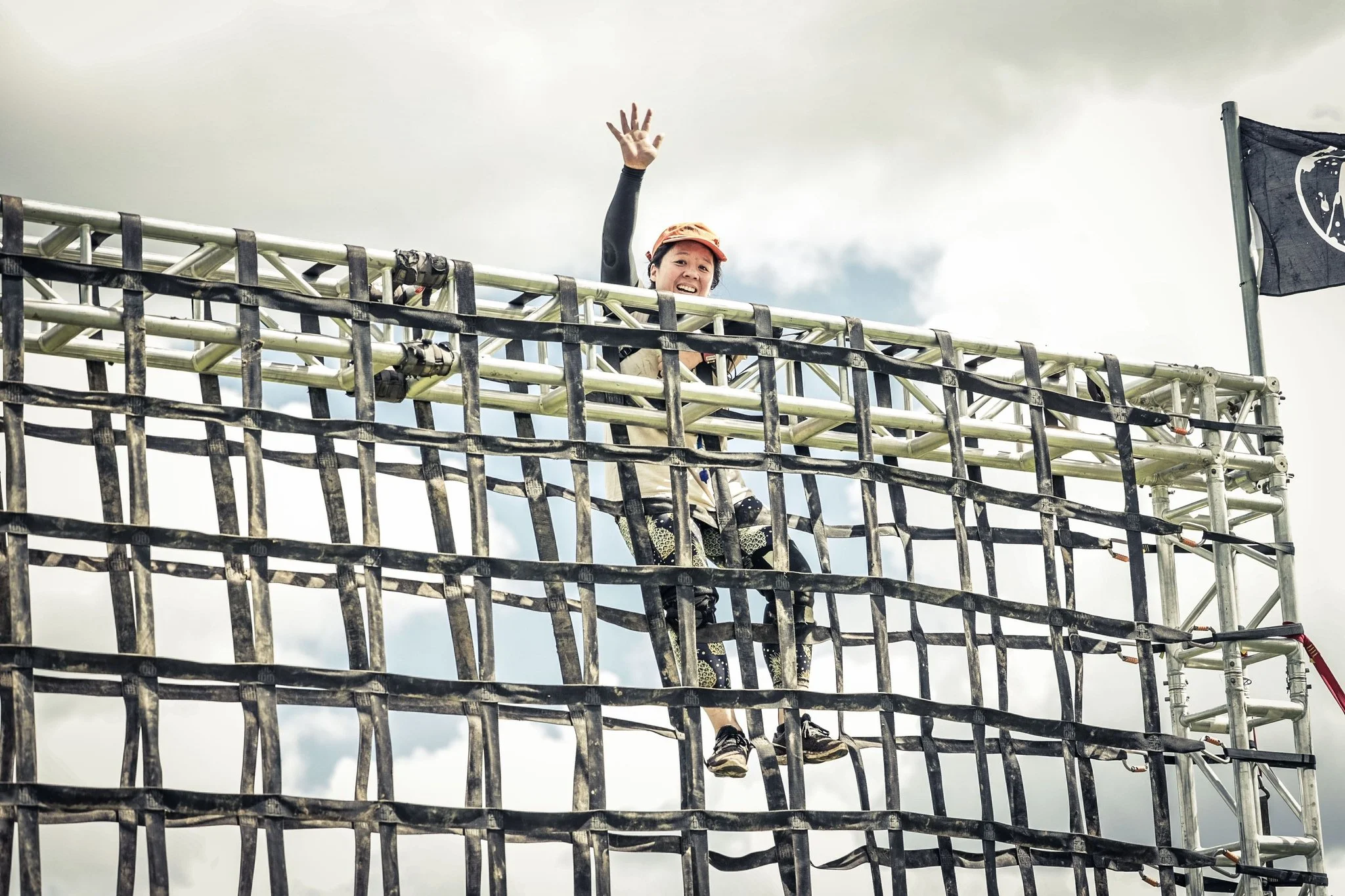 Lily conquering her fear of heights